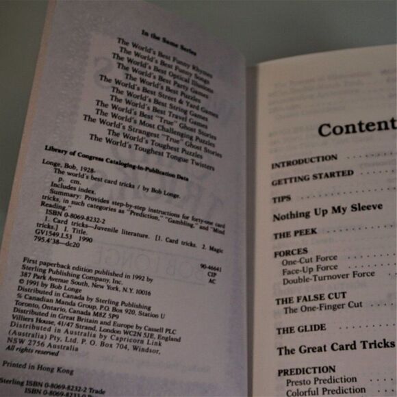 World's Best Card Tricks by Bob Longe 1992 Trade Paperback - Picture 6 of 8